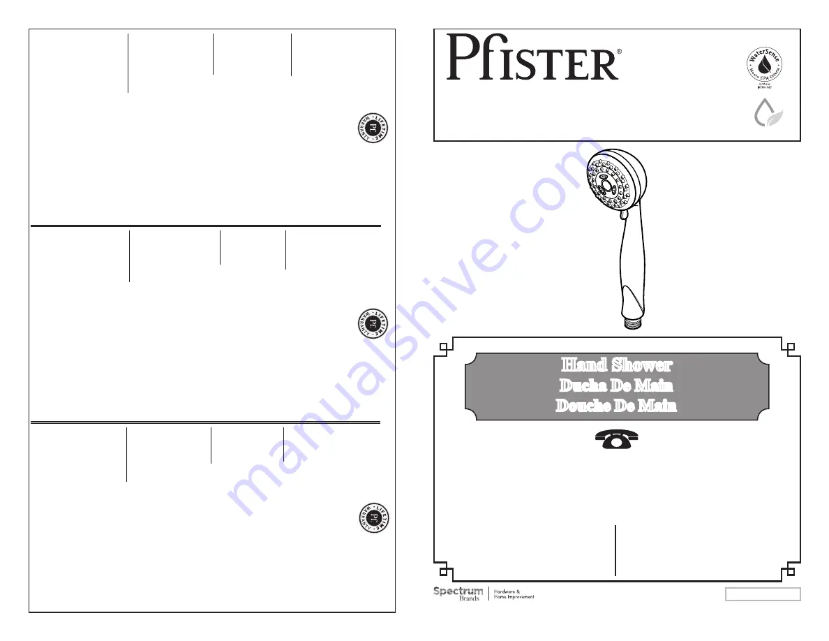 Pfister LG16-190 Скачать руководство пользователя страница 1