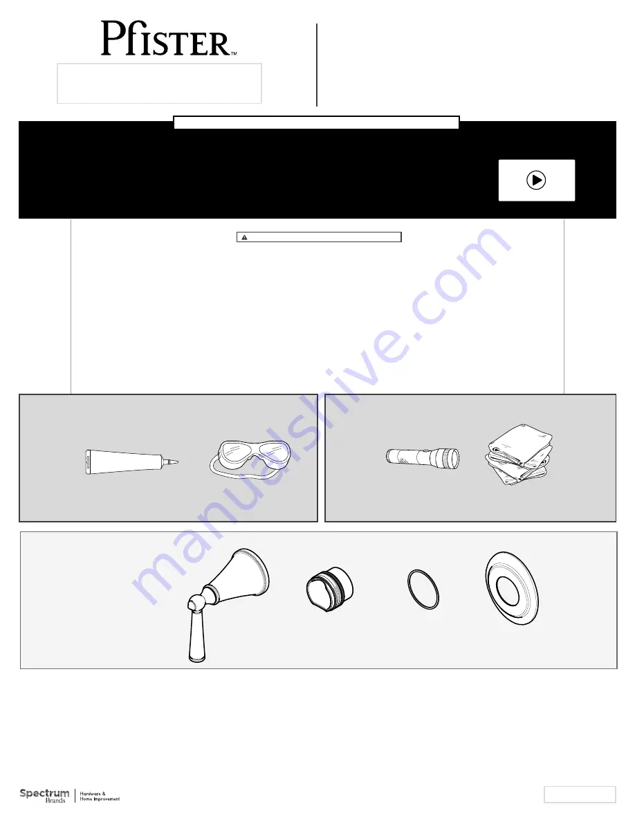 Pfister Saxton 016-GL0 Скачать руководство пользователя страница 1