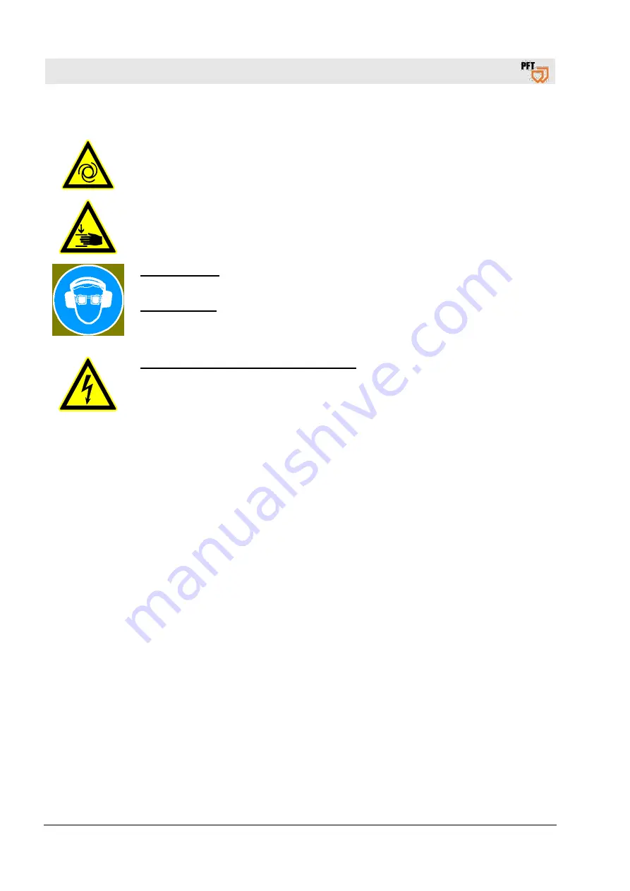 PFT 00631891 Operating Manual Download Page 12