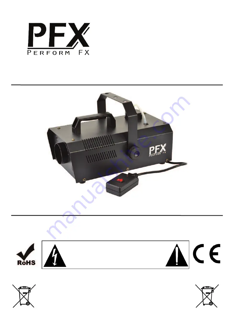 PFX LED Smoke 900 Скачать руководство пользователя страница 1