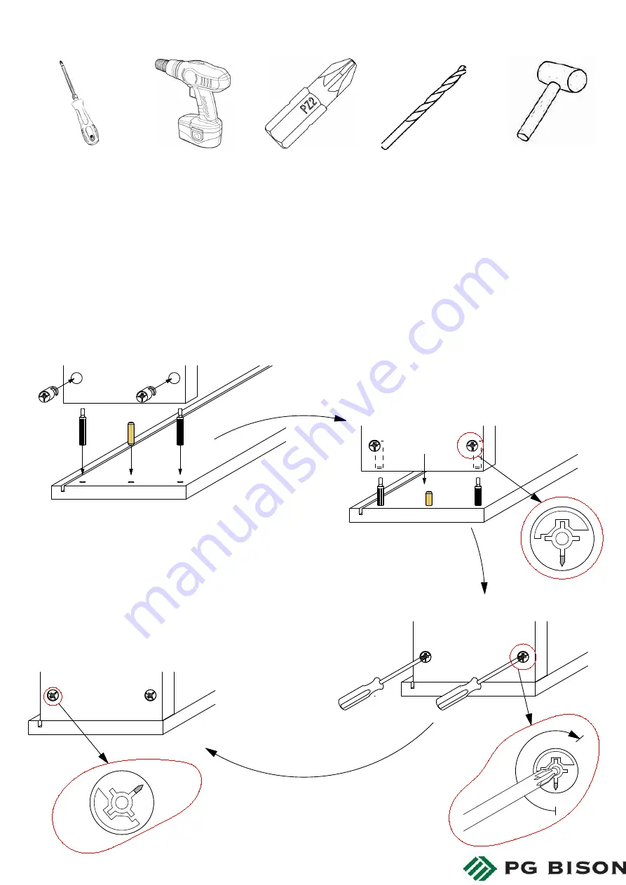 PG BISON BLUM FLATPAX KITCHEN TANDEM WOODEN DRAWER BOX HEIGHT 3 Assembly Manual Download Page 2