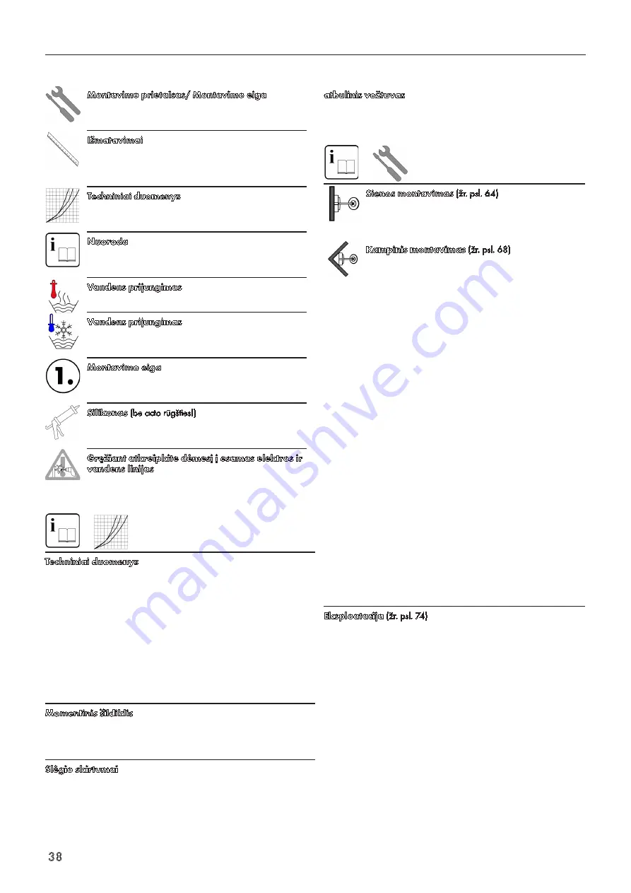 PHARO Lift 2 2621 000 Series Installation Instructions Manual Download Page 38