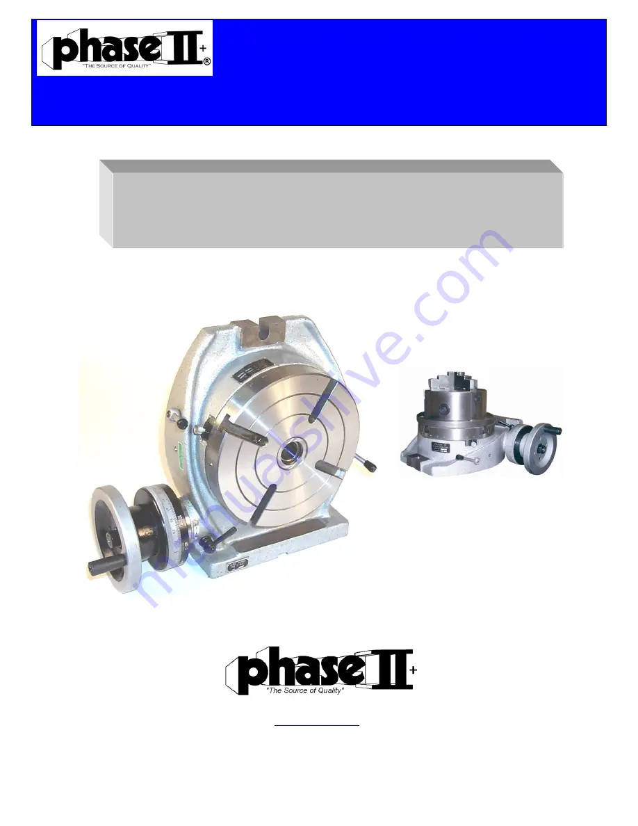 phase II+ 221 Series Operating Instructions & Parts Manual Download Page 1