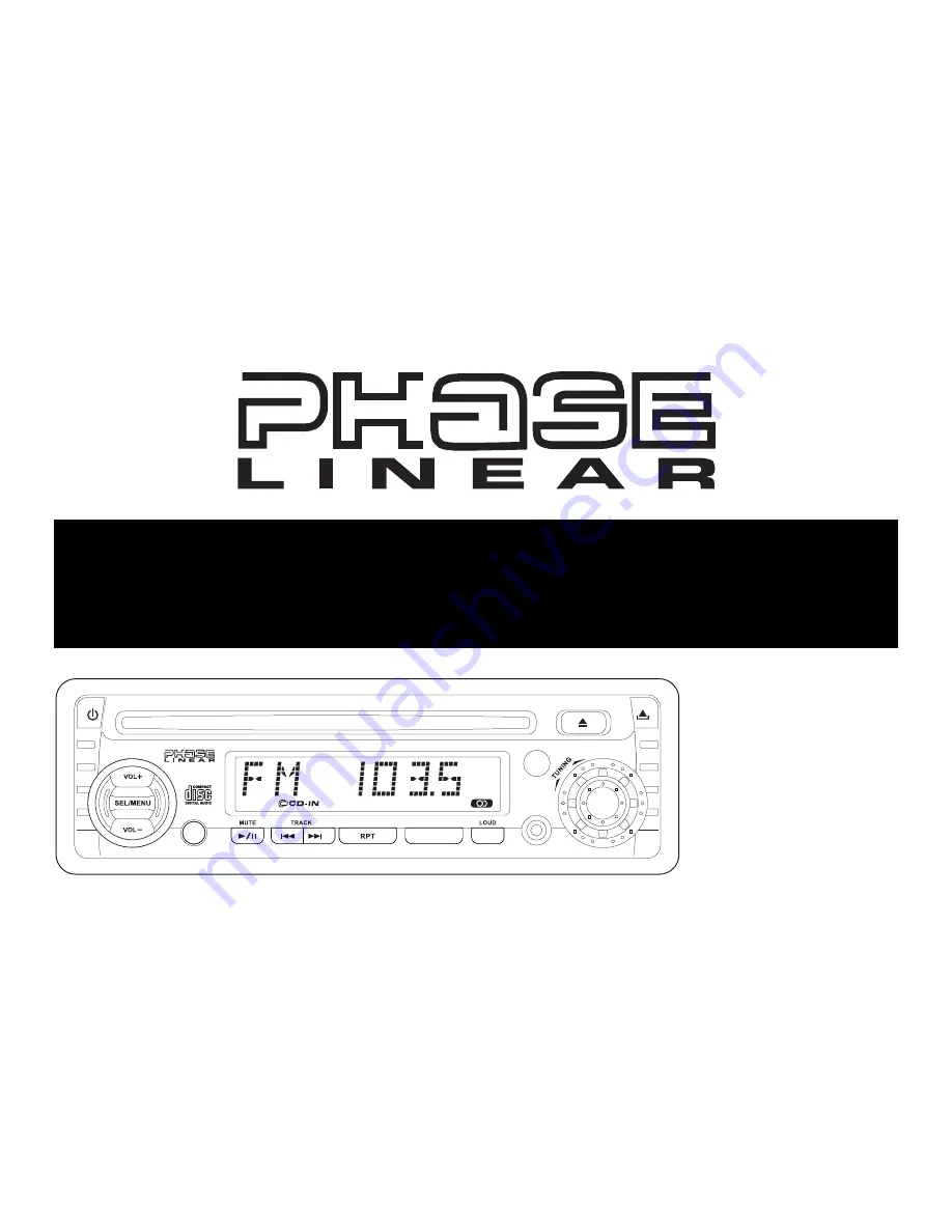 Phase Linear PCD161A Скачать руководство пользователя страница 1