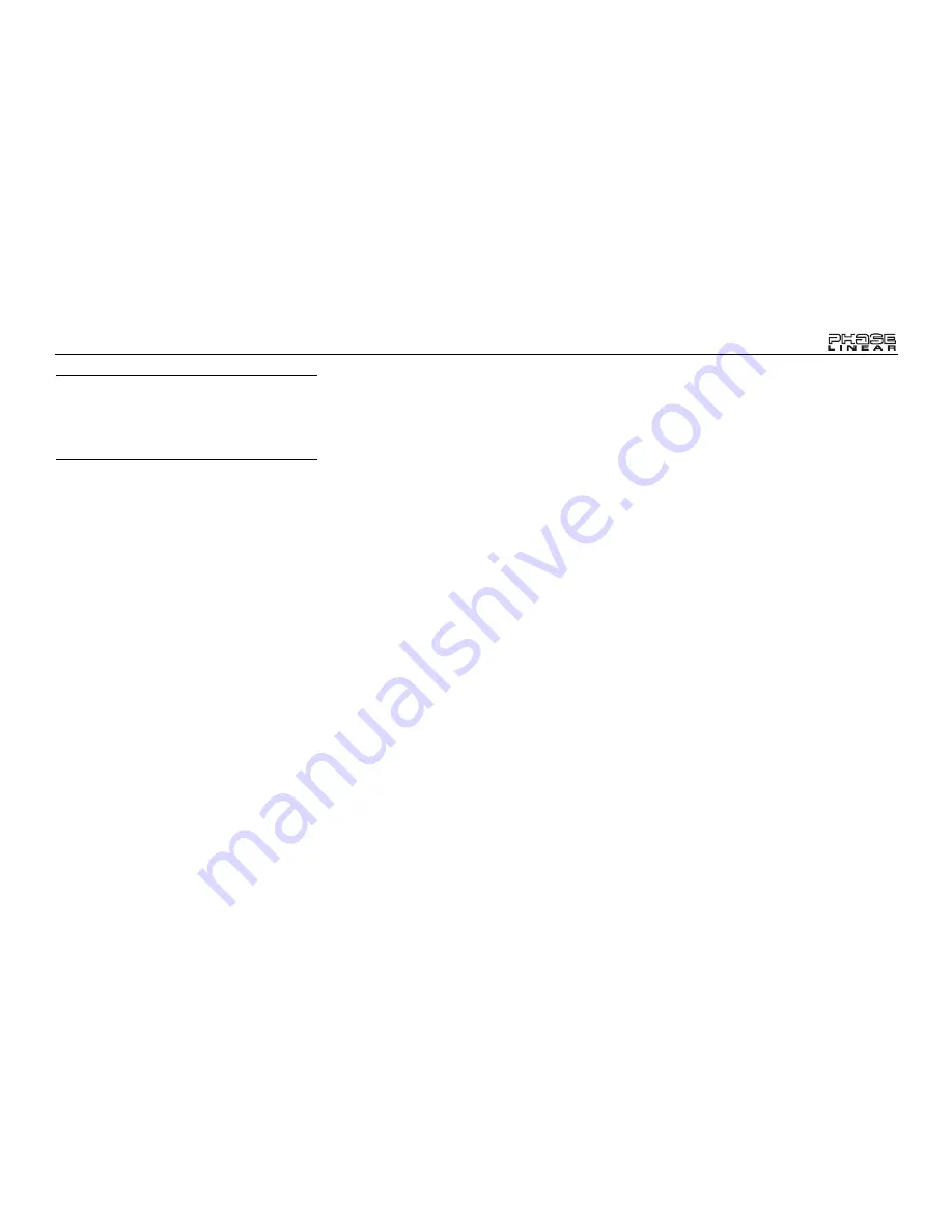 Phase Linear Phase Linear BT1613 Owner'S Manual Download Page 17