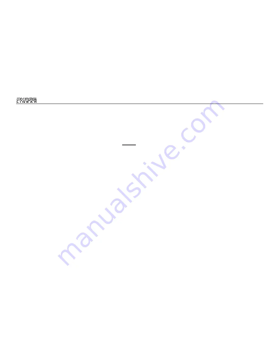 Phase Linear Phase Linear BT1613 Owner'S Manual Download Page 24