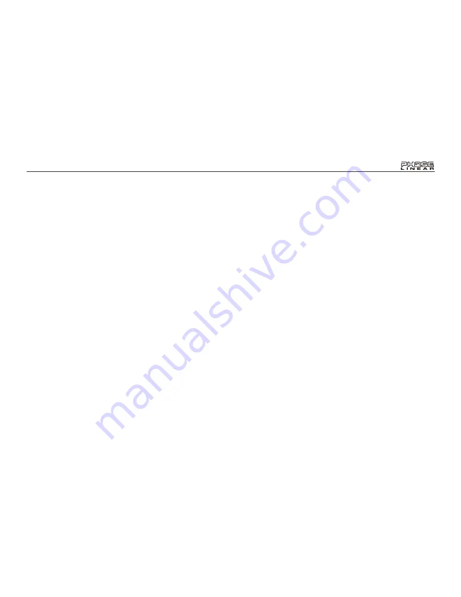 Phase Linear Phase Linear SD1411 Owner'S Manual Download Page 13