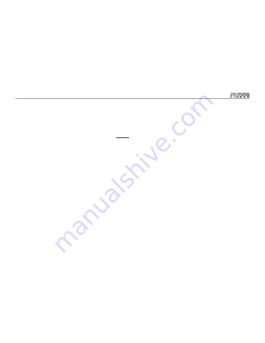 Phase Linear Phase Linear SD1513 Owner'S Manual Download Page 21