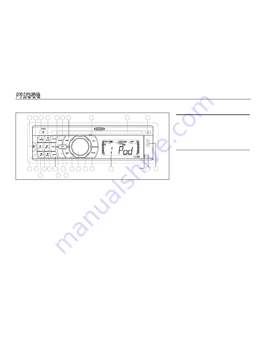 Phase Linear Phase Linear SD1513 Скачать руководство пользователя страница 32