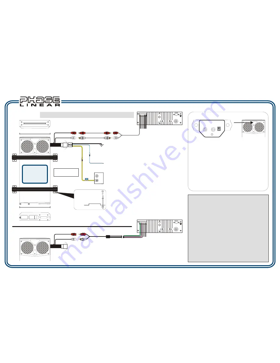 Phase Linear UBB6600 Quick Start Manual Download Page 2