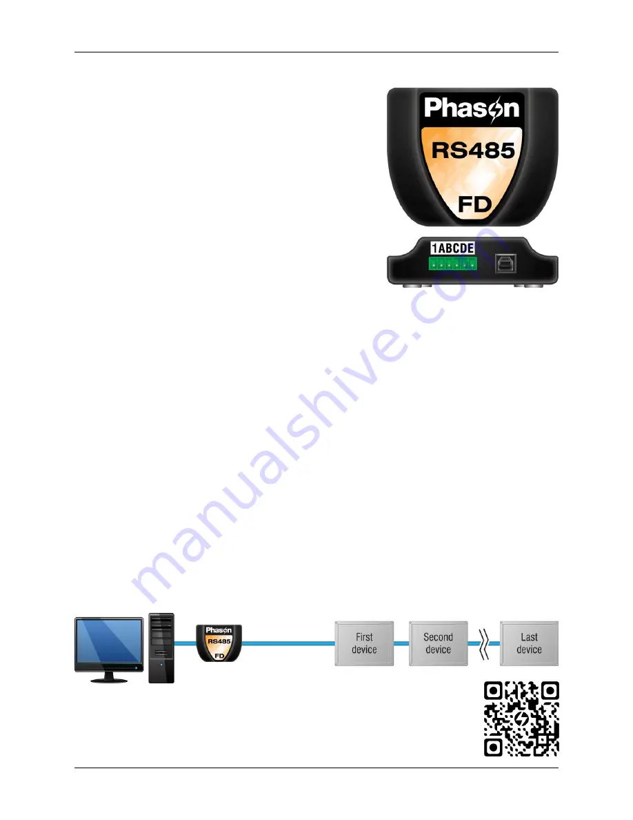 Phason RS485-FD Installation Manual Download Page 1