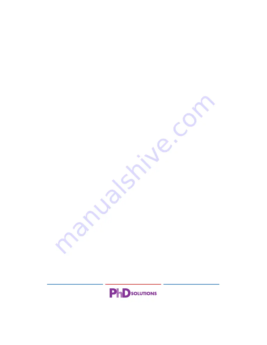 PhD Solutions MXC-424-HDTL Operation Manual Download Page 21