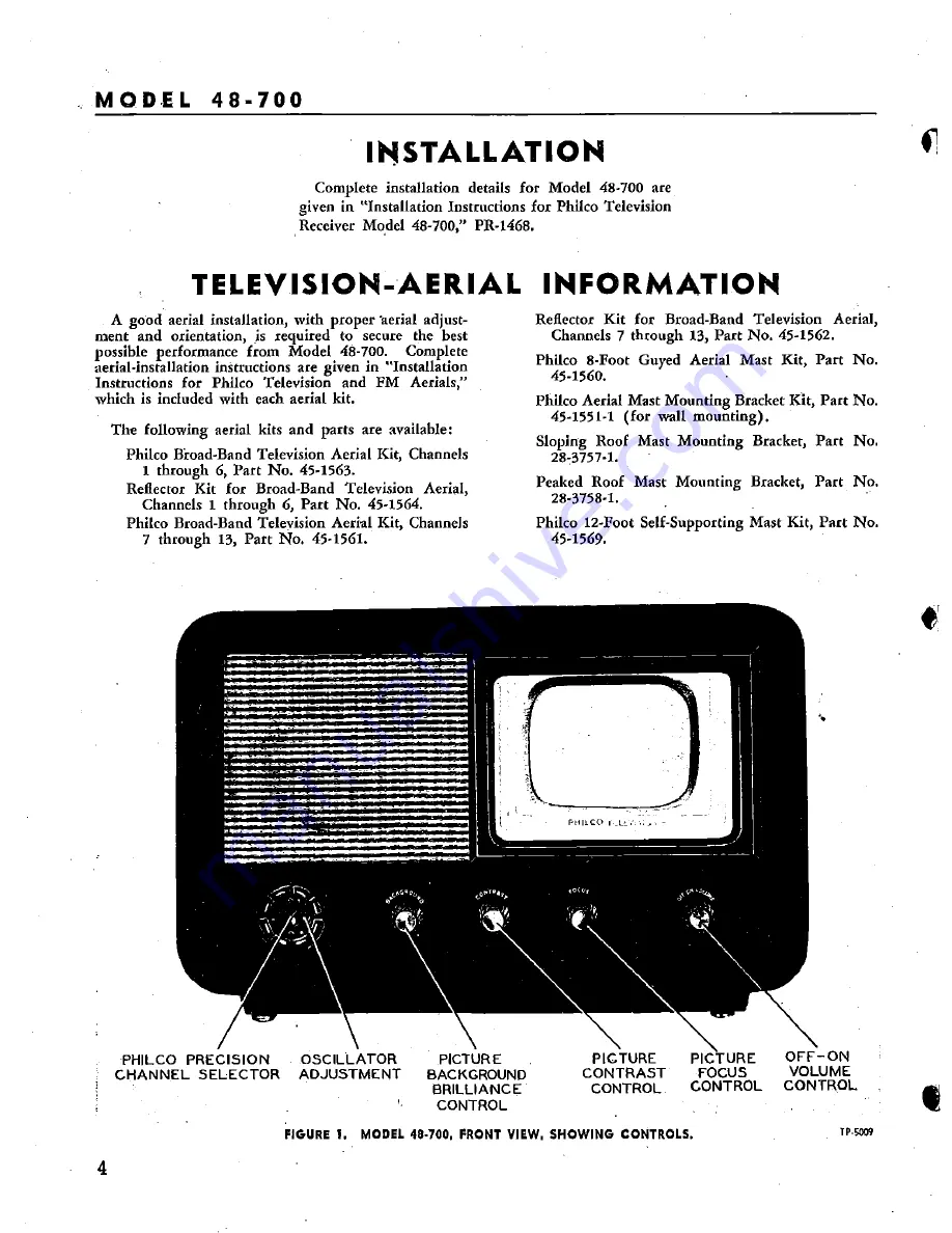 Philco 48-700 Скачать руководство пользователя страница 4