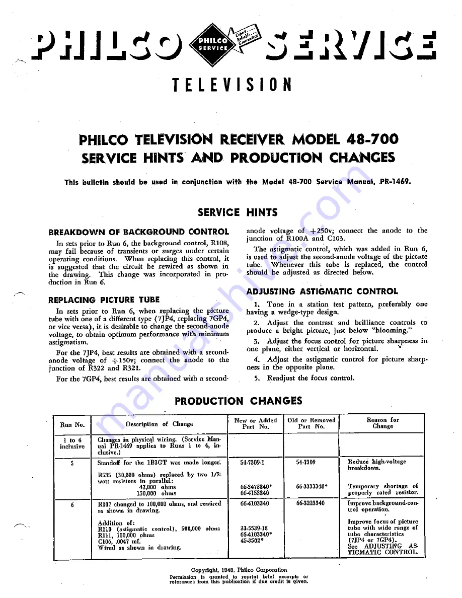 Philco 48-700 Manual Download Page 41