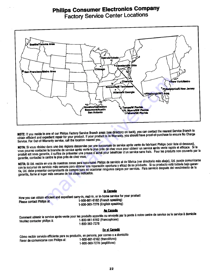 Philips/Magnavox PR1389X1 Owner'S Manual Download Page 22