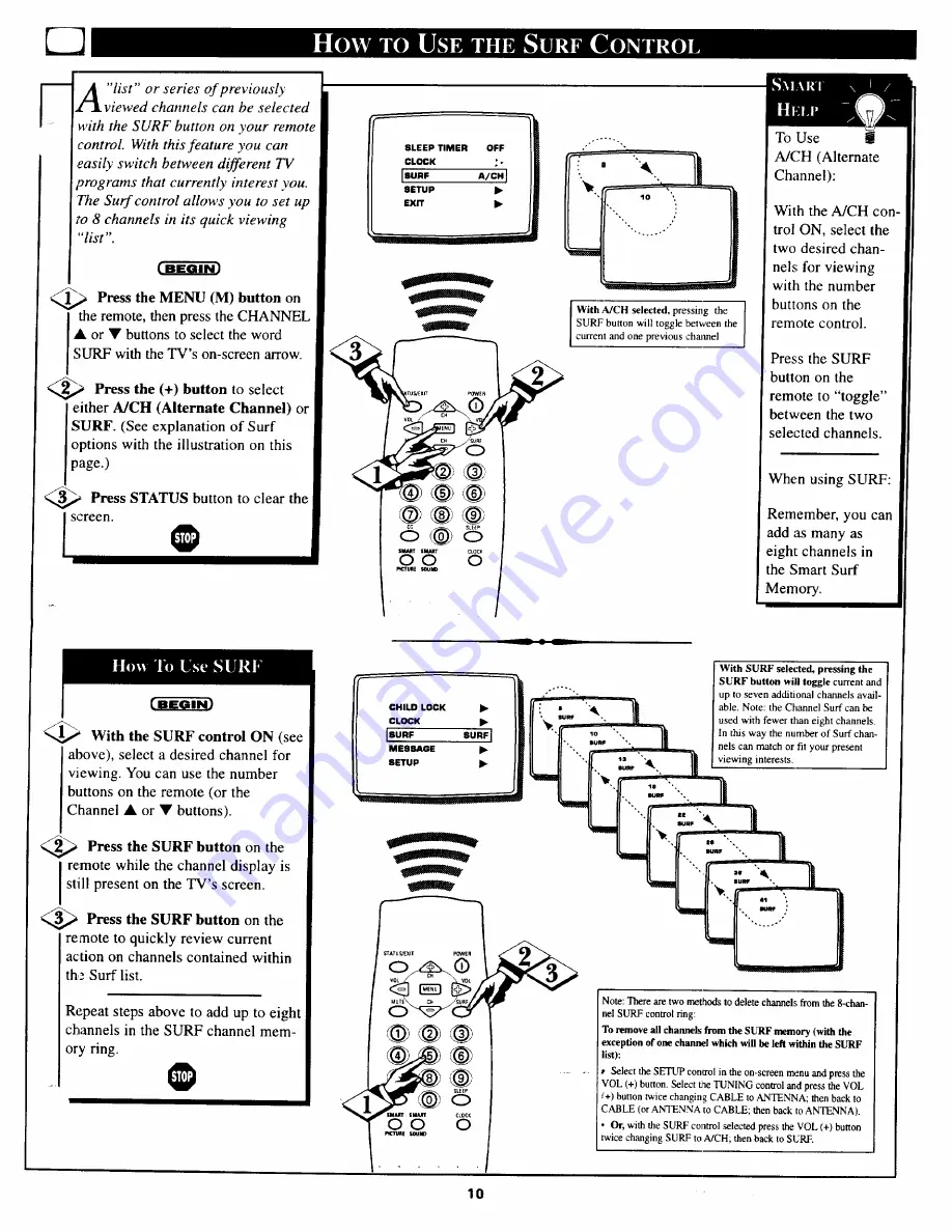 Philips/Magnavox PS1955 Owner'S Manual Download Page 10