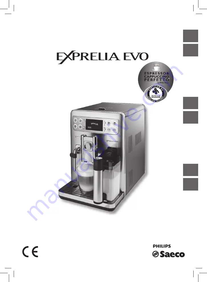 Philips Saeco EXPRELIA EVO Instructions Manual Download Page 1