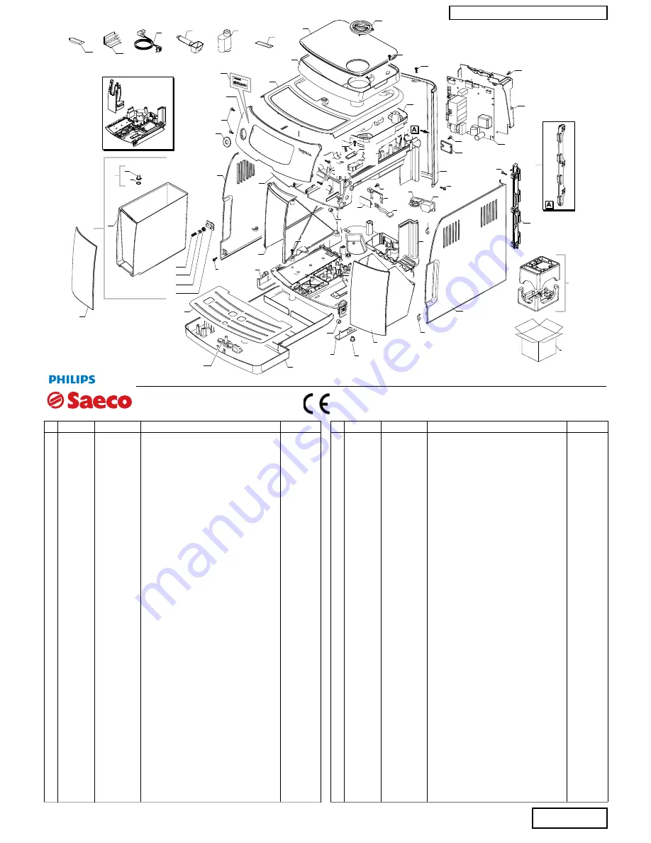 Philips Saeco Intelia Focus HD8751 Service Manual Download Page 2