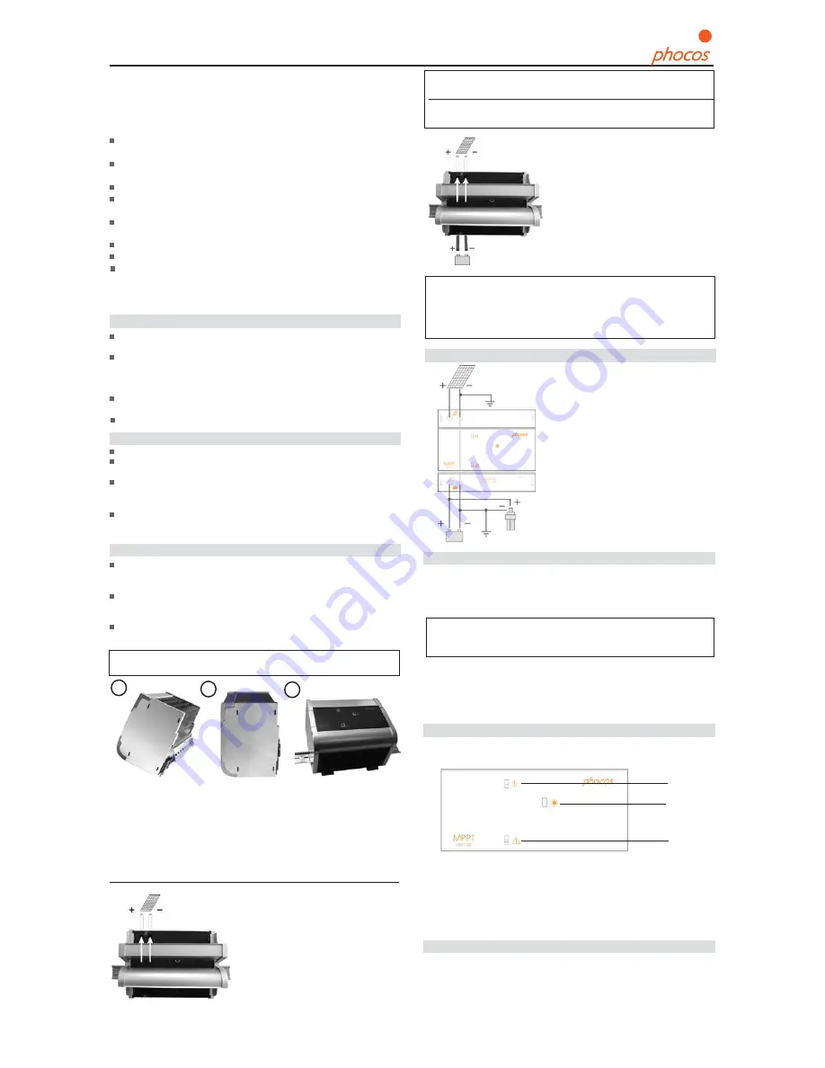 Phocos MPPT 100 Скачать руководство пользователя страница 1