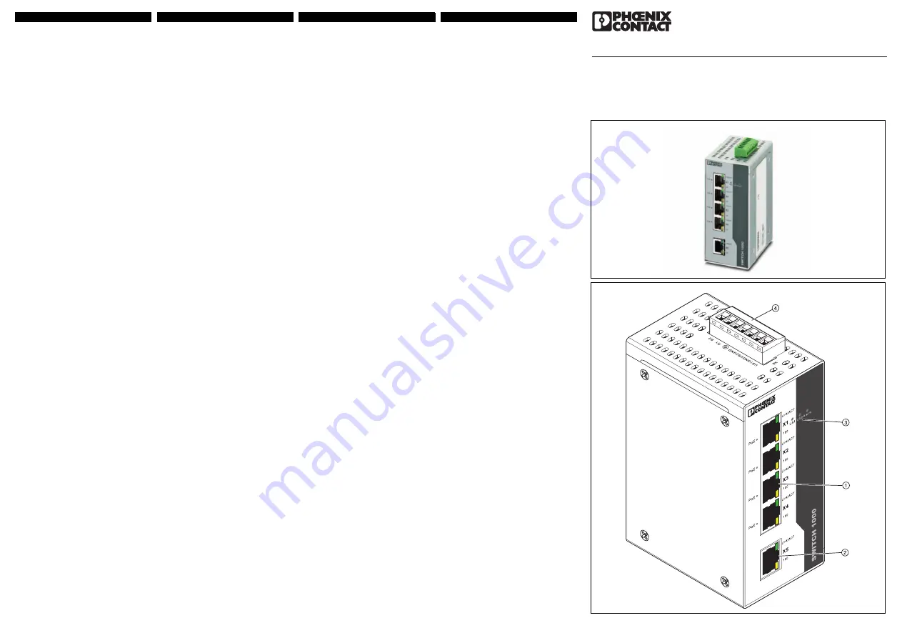 Phoenix Contact 1001T-4POE Installation Notes For Electricians Download Page 5