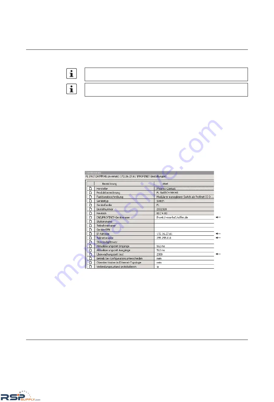 Phoenix Contact FL SWITCH MM HS UM E User Manual Download Page 268