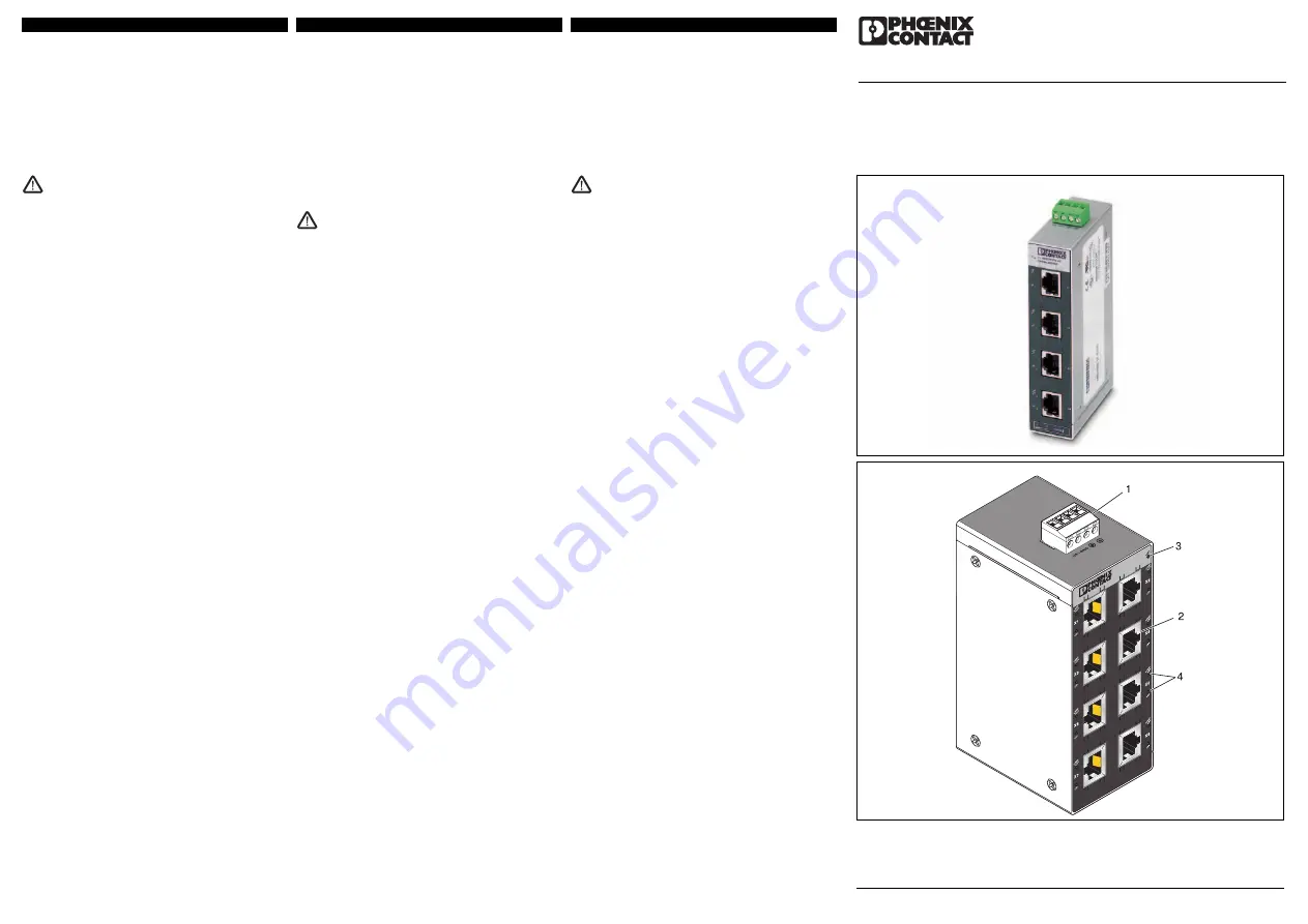 Phoenix Contact FL SWITCH SFN 5TX-24VAC Installation Notes For Electricians Download Page 5