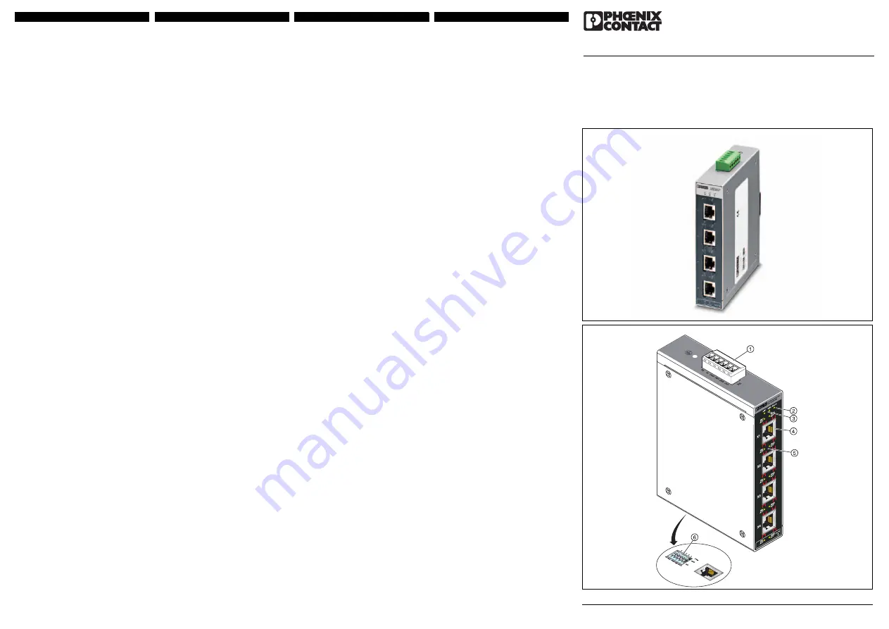 Phoenix Contact FL SWITCH SFNT 5GT Installation Notes For Electricians Download Page 3