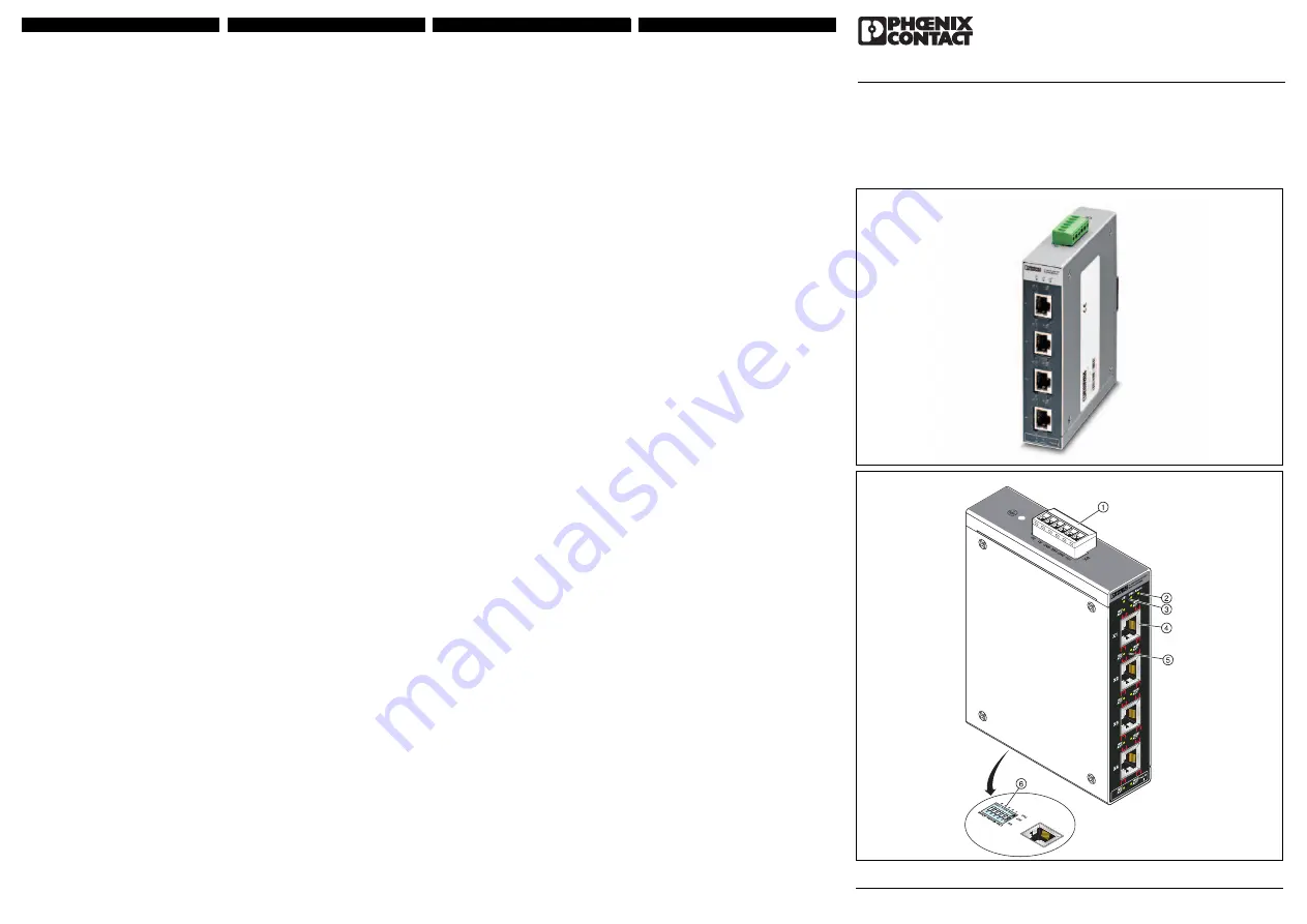 Phoenix Contact FL SWITCH SFNT 5GT Installation Notes For Electricians Download Page 5