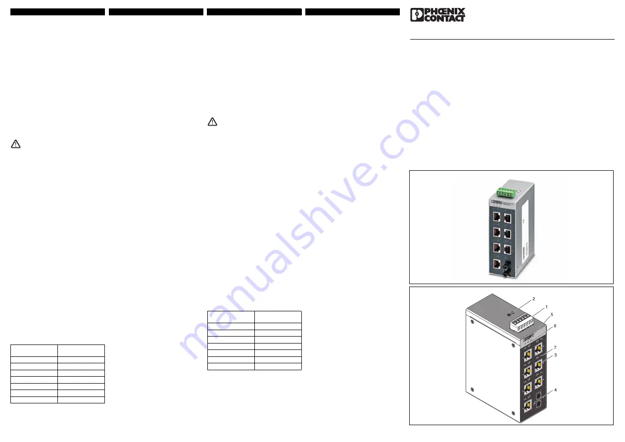 Phoenix Contact FL SWITCH SFNT 5TX Installation Notes For Electricians Download Page 5