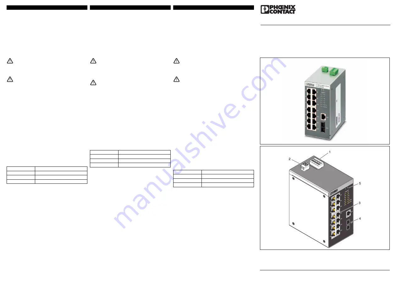 Phoenix Contact FL SWITCH SMCS 14TX/2FX Installation Notes Download Page 7