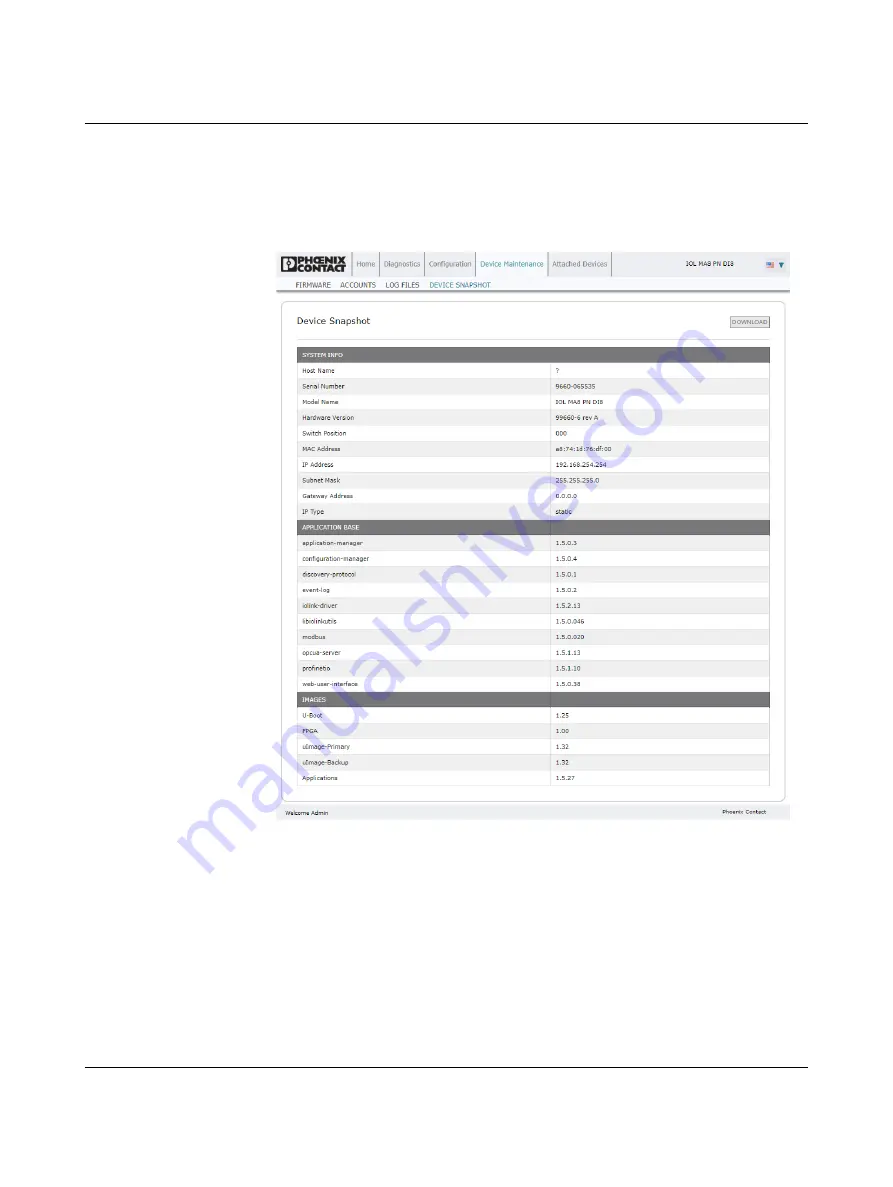 Phoenix Contact IOL MA8 PN DI8 Скачать руководство пользователя страница 61