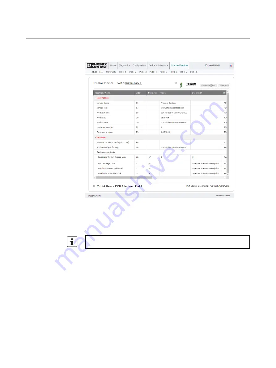 Phoenix Contact IOL MA8 PN DI8 User Manual Download Page 66