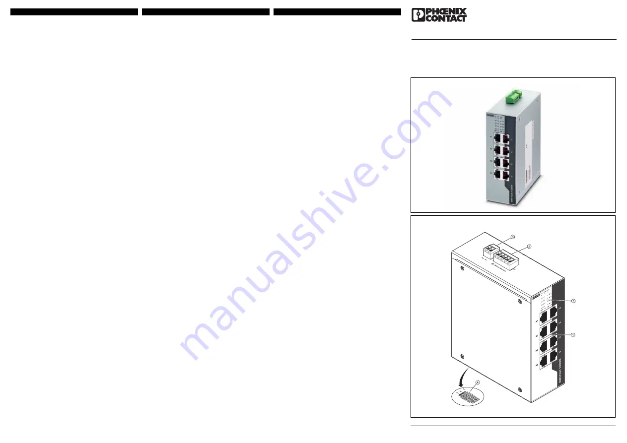 Phoenix Contact SWITCH 1008E Installation Notes For Electricians Download Page 1