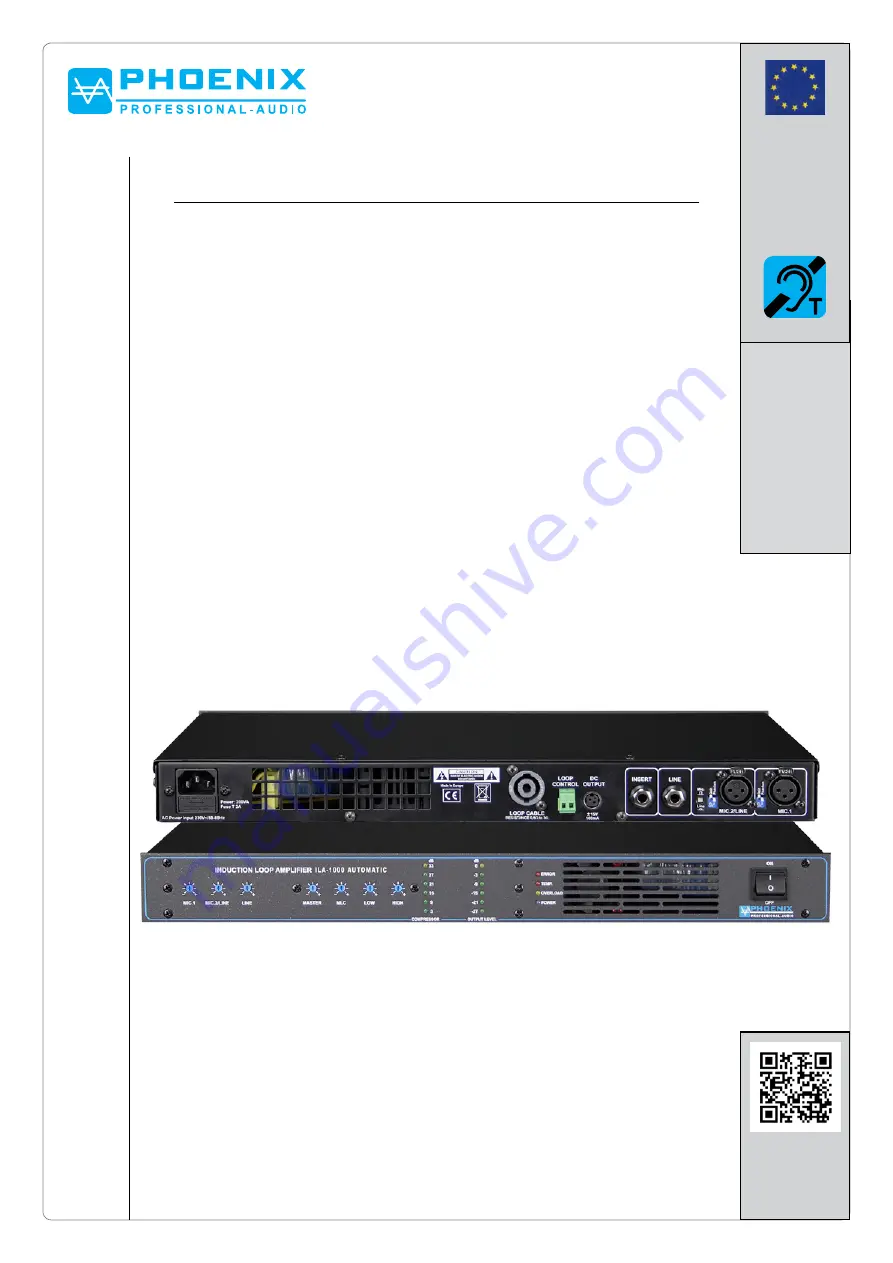 Phoenix ILA-1000 Instruction Manual Download Page 1