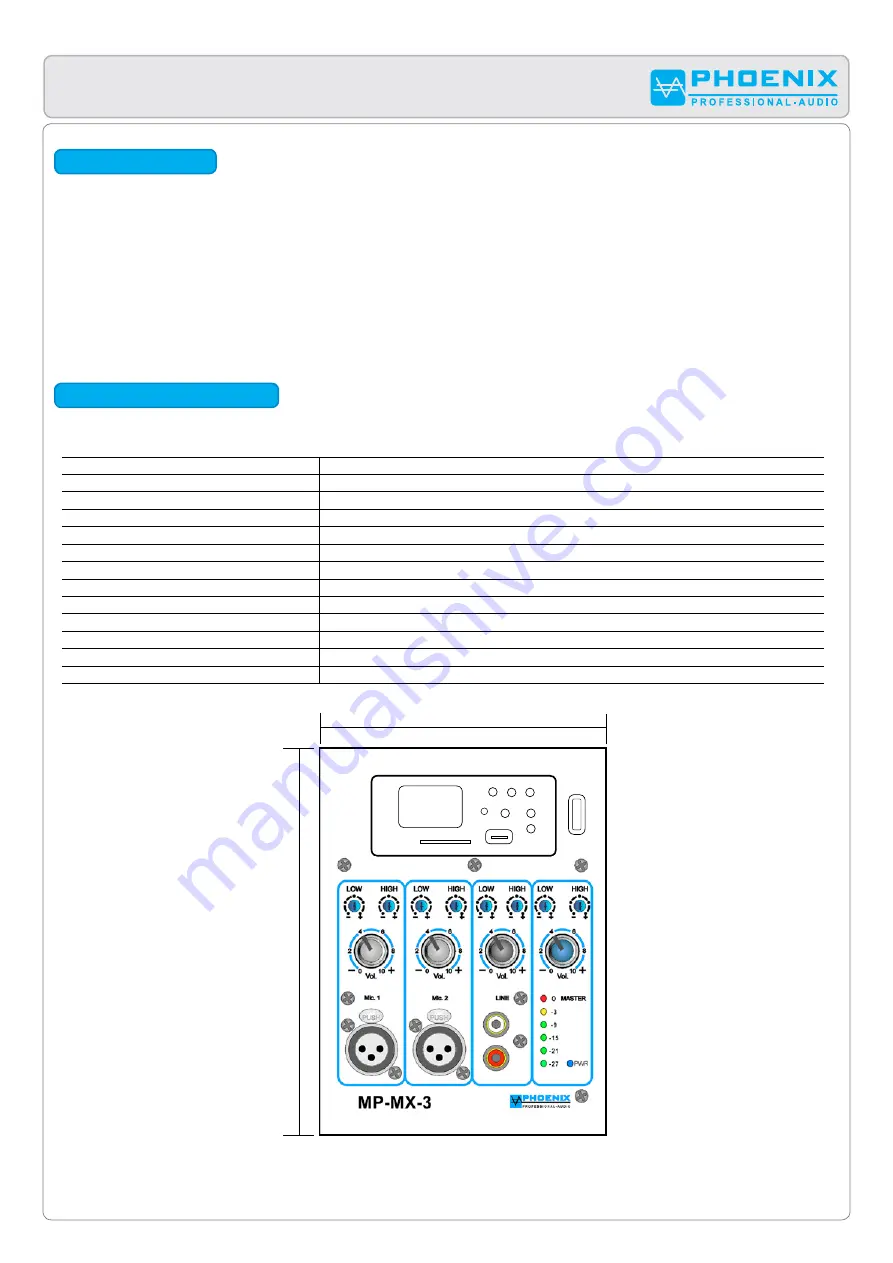 Phoenix MP-MX-3 Instruction Manual Download Page 6