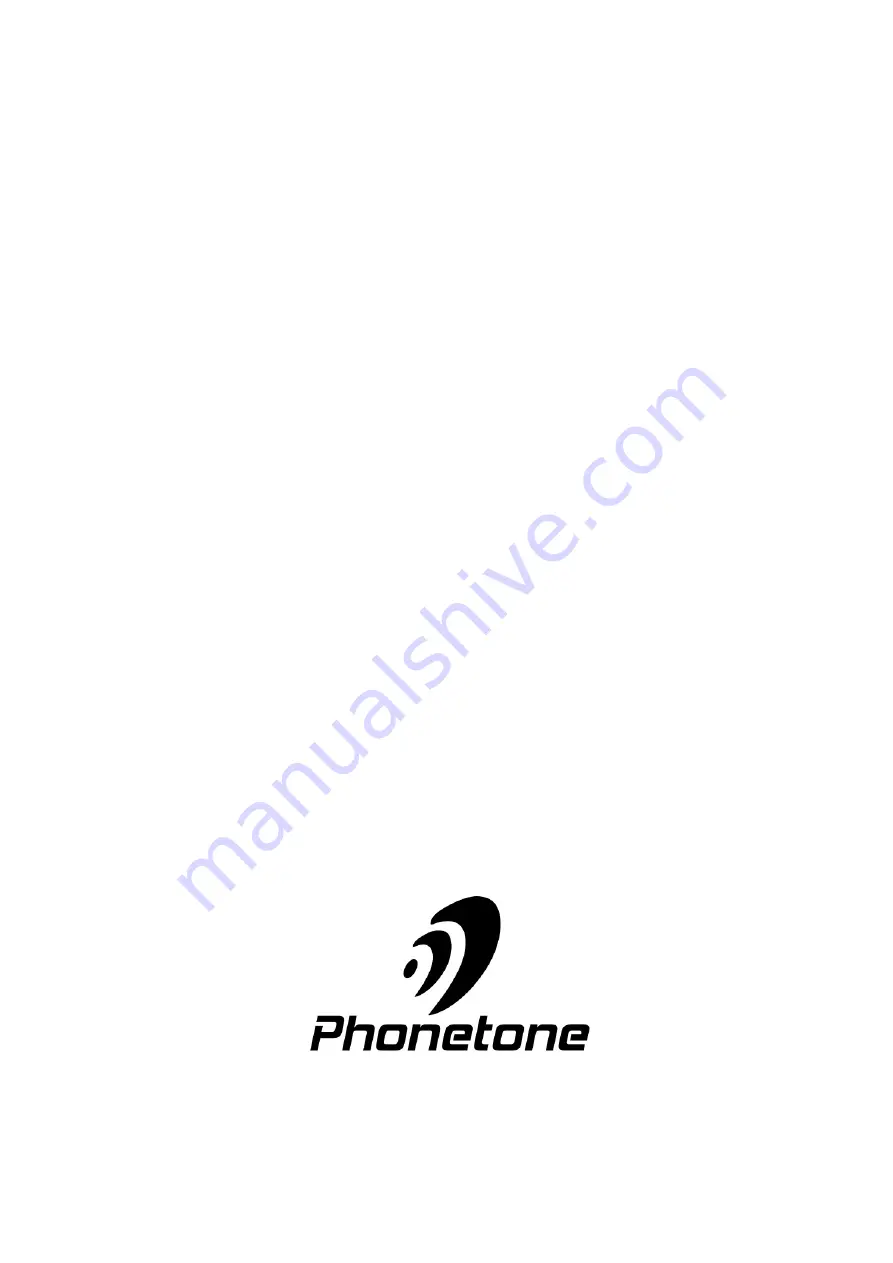 Phonetone PTE-P70 User Manual Download Page 1