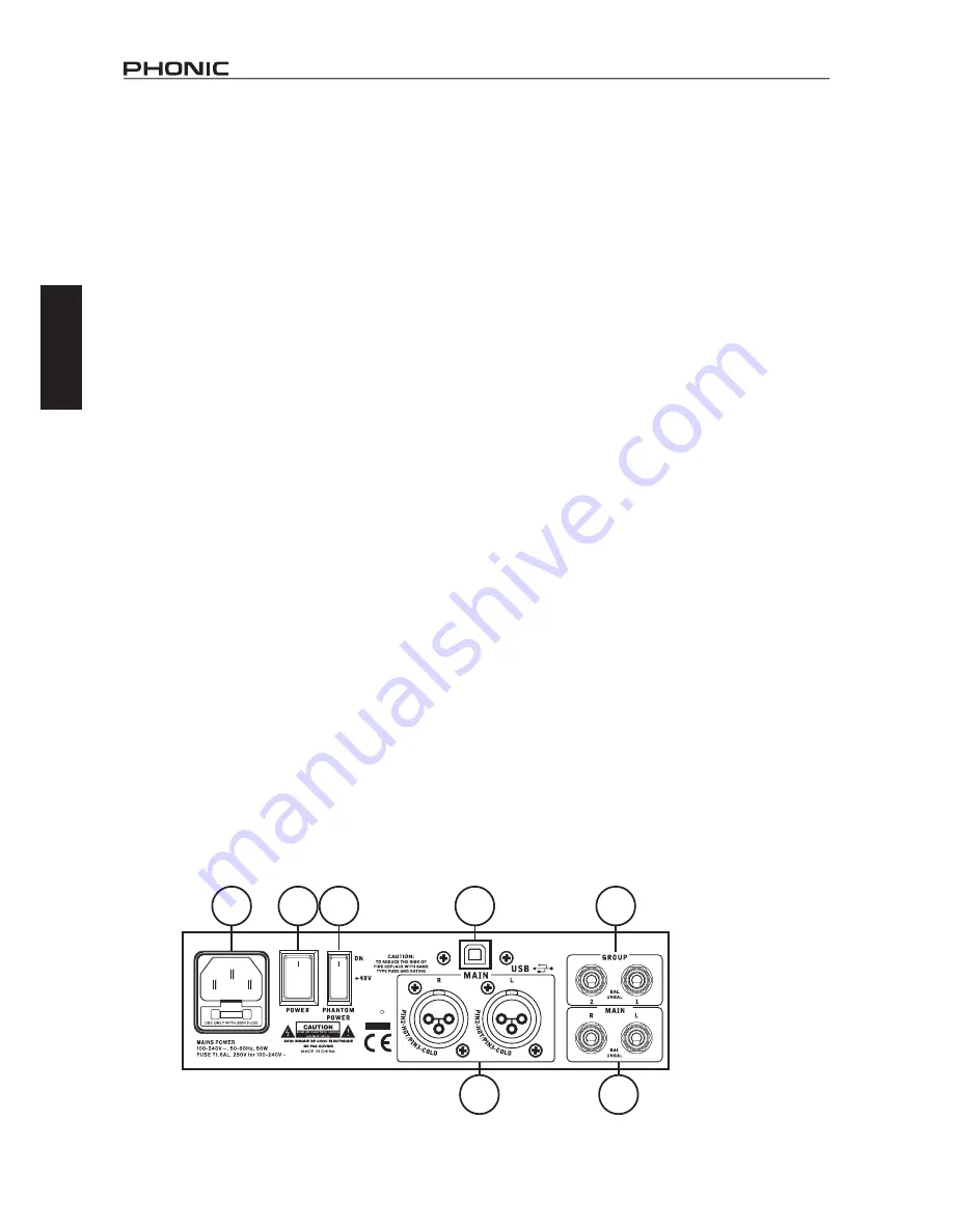 Phonic CELEUS 400 User Manual Download Page 20