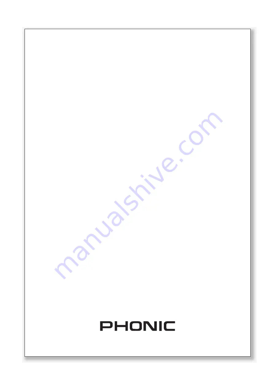 Phonic KA720 User Manual Download Page 12