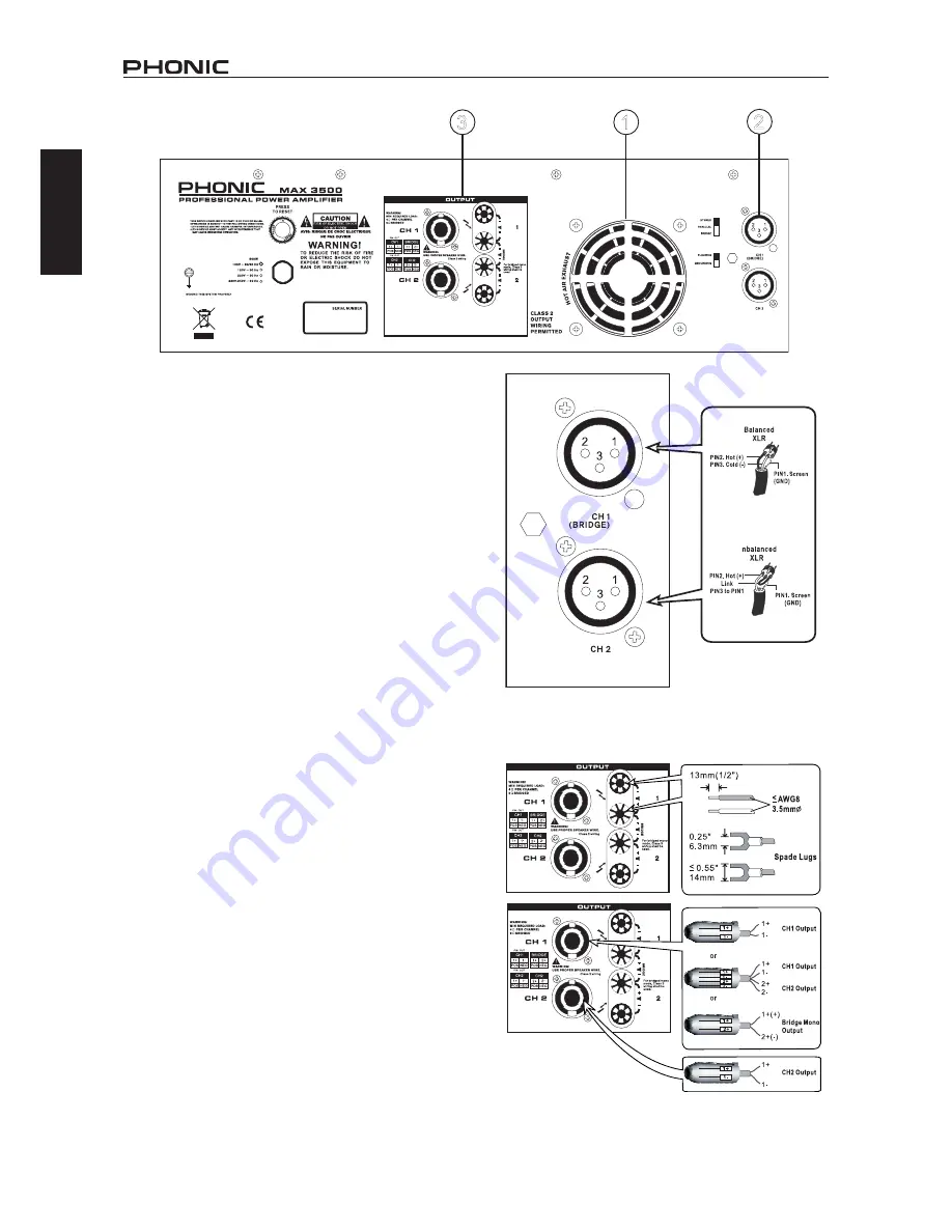 Phonic MAX 3500 User Manual Download Page 6