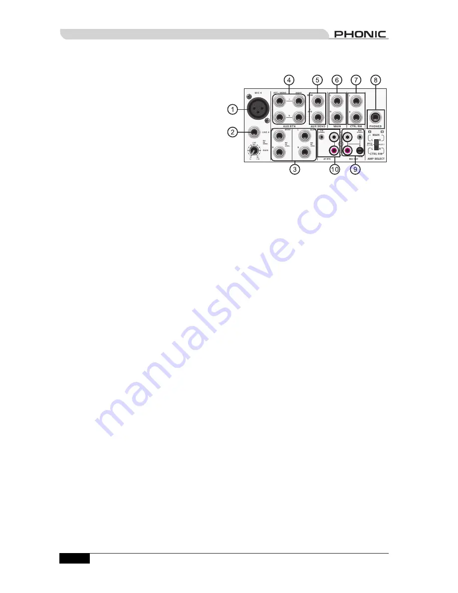 Phonic MU 200 XP User Manual Download Page 6