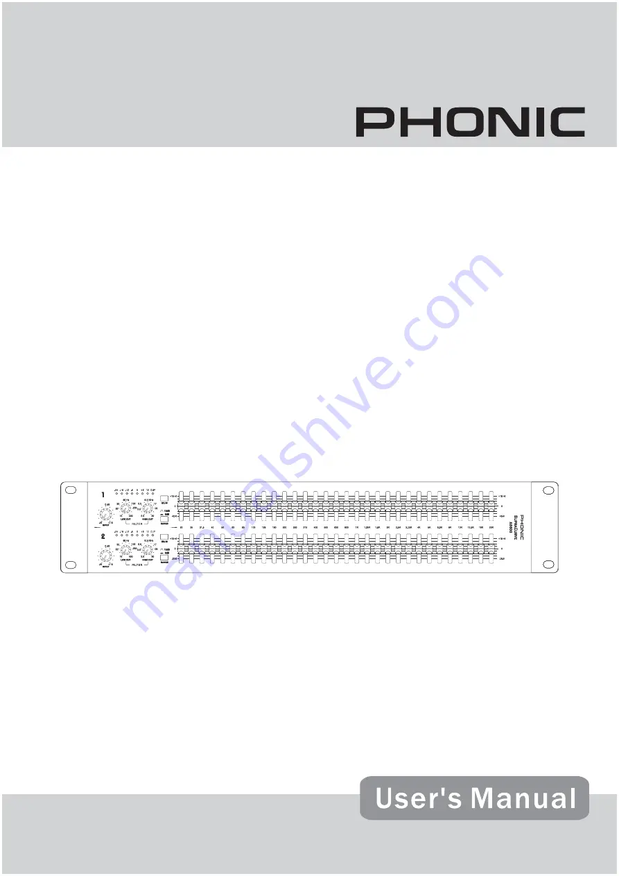 Phonic SupraCurve A6600 Скачать руководство пользователя страница 1