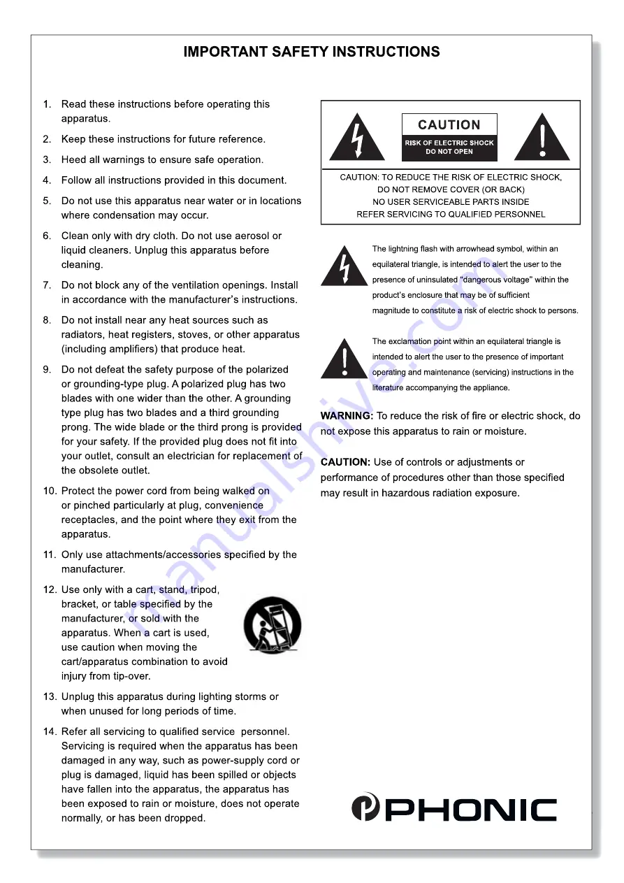 Phonic SupraCurve A6600 User Manual Download Page 2