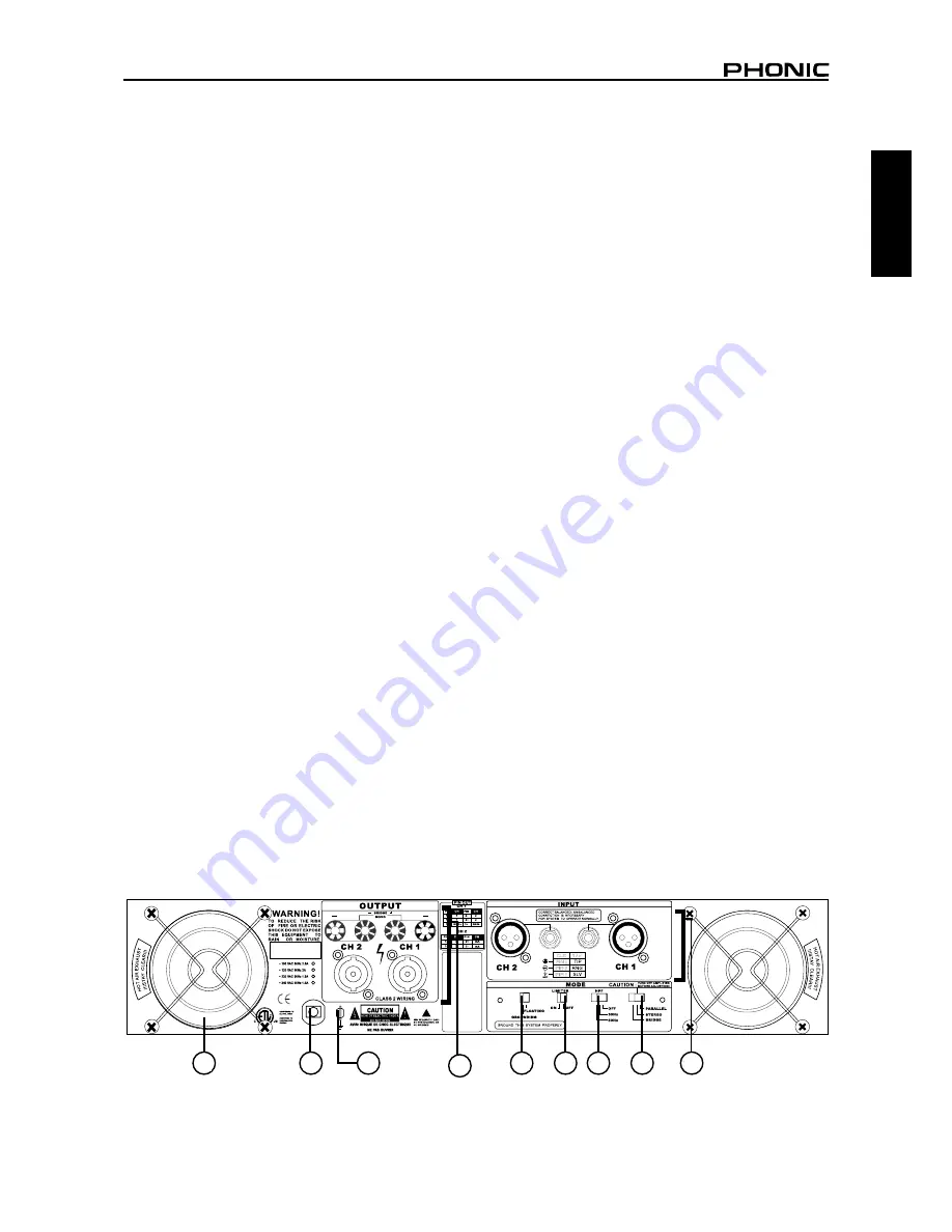 Phonic XP 2000 User Manual Download Page 7