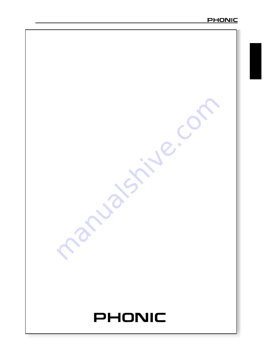 Phonic XP 2000 User Manual Download Page 9