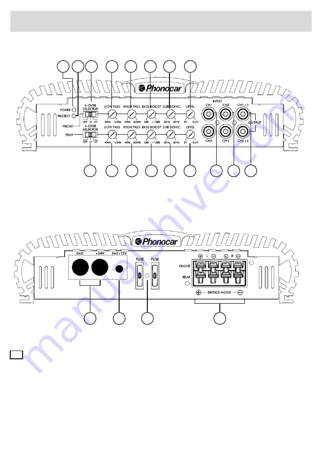 Phonocar MARINE LINE PH480M24 Manual Instructions Download Page 6