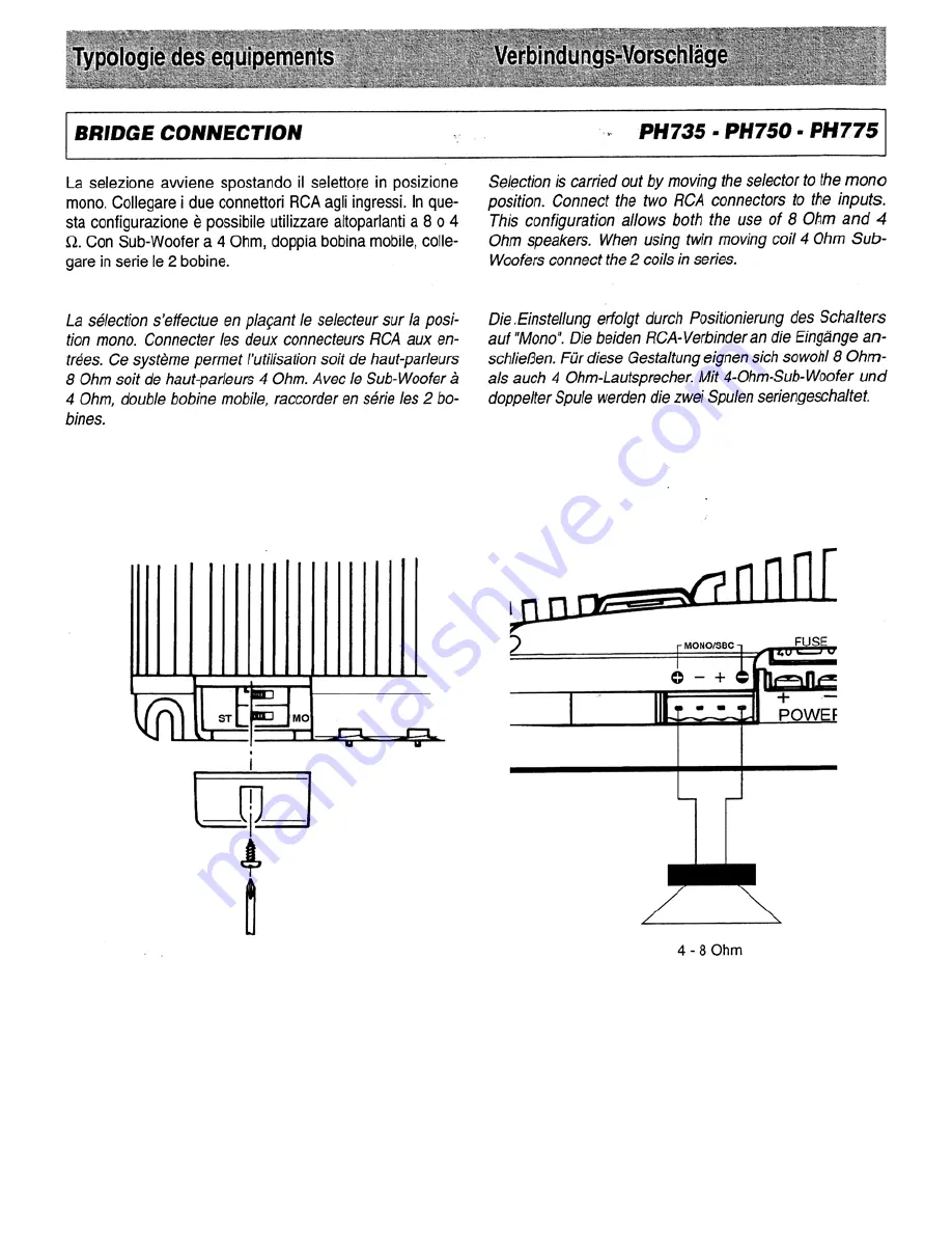 Phonocar PH 735 Installation Instructions Manual Download Page 9