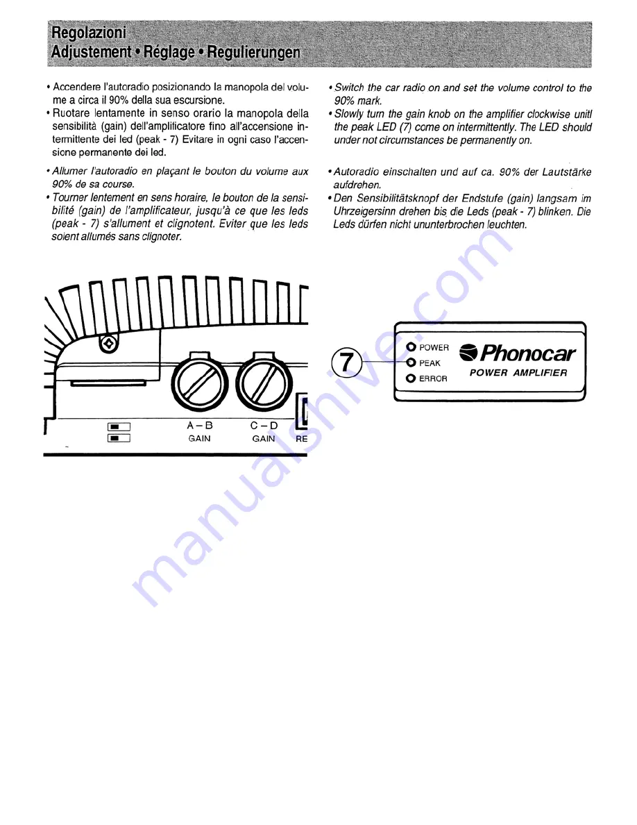 Phonocar PH 735 Installation Instructions Manual Download Page 12