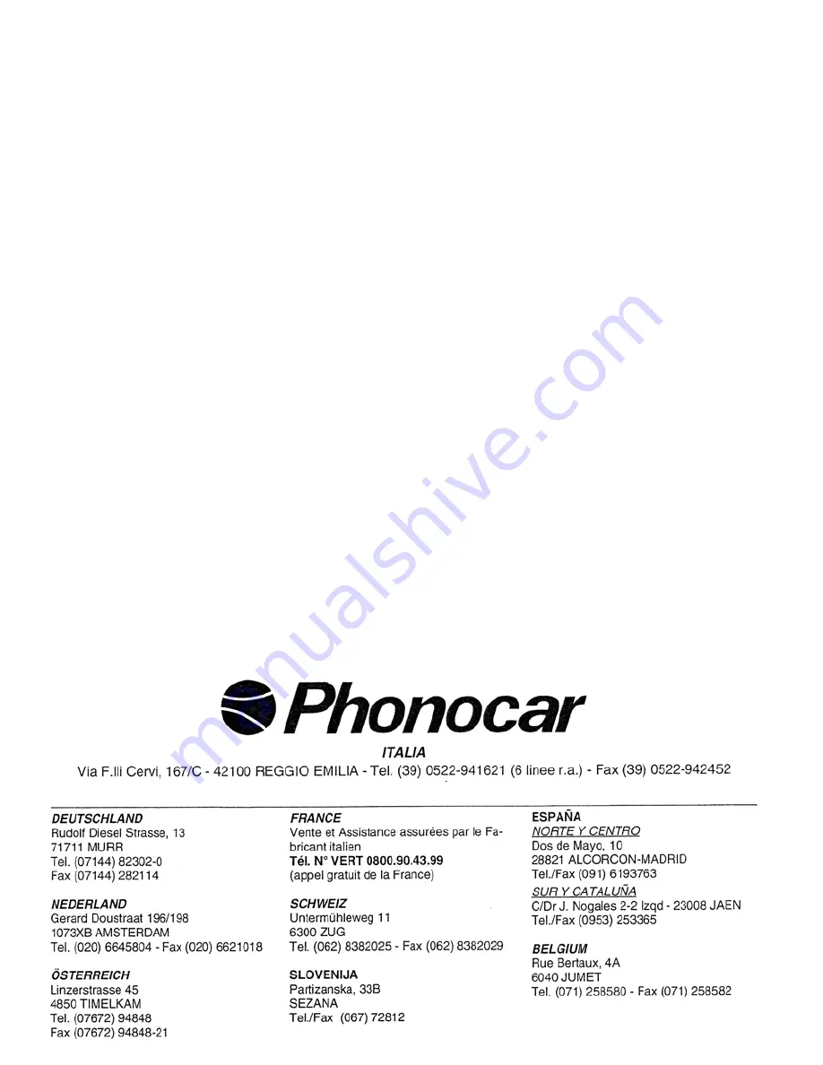 Phonocar PH 735 Installation Instructions Manual Download Page 16