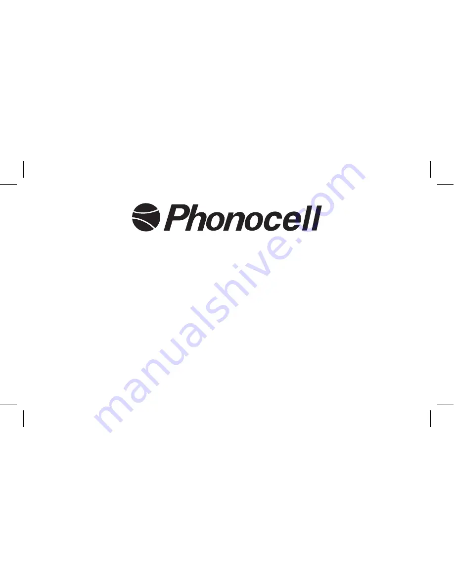 Phonocell 6/854 Instruction Manual Download Page 1