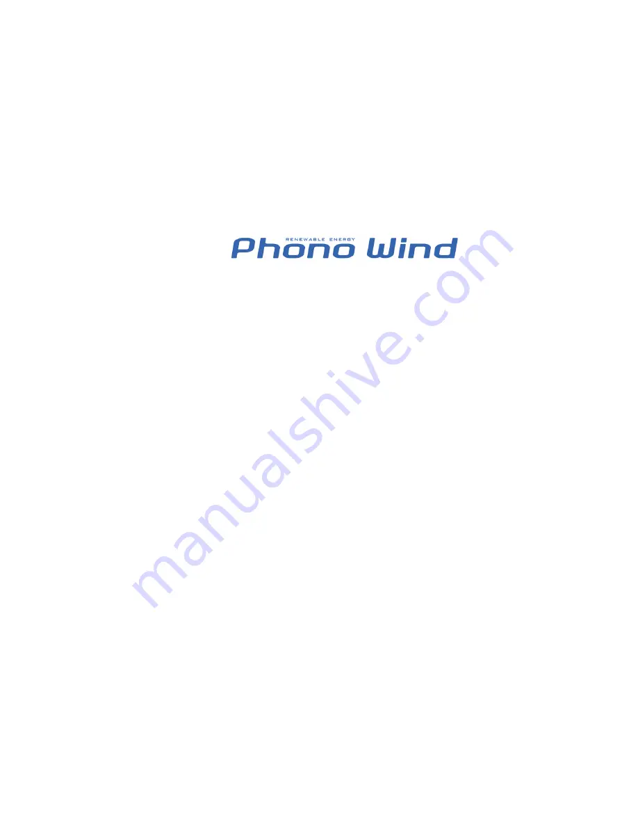 Phonowind Phono W-1.0 Скачать руководство пользователя страница 1